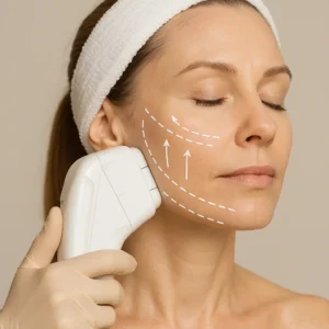 Woman having HI-FU to reduce wrinkles call LA LIPO Newcastle upon Tyne Now!