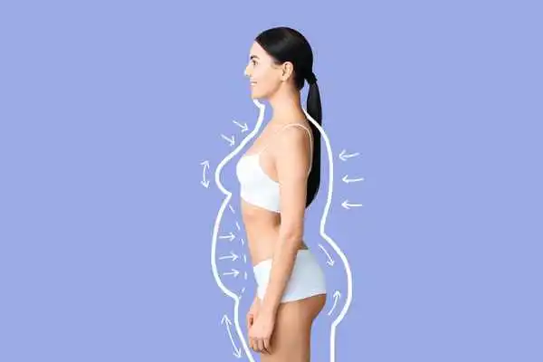 image of woman experiencing fat reduction treatment Newcastle upon Tyne