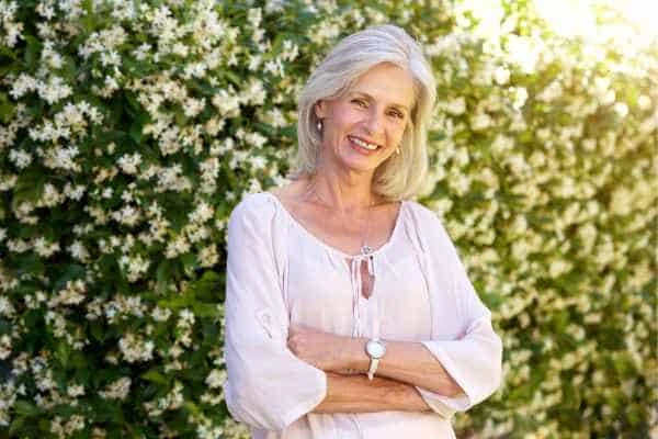 Older woman happy with urinary incontinence treatment Newcastle upon Tyne