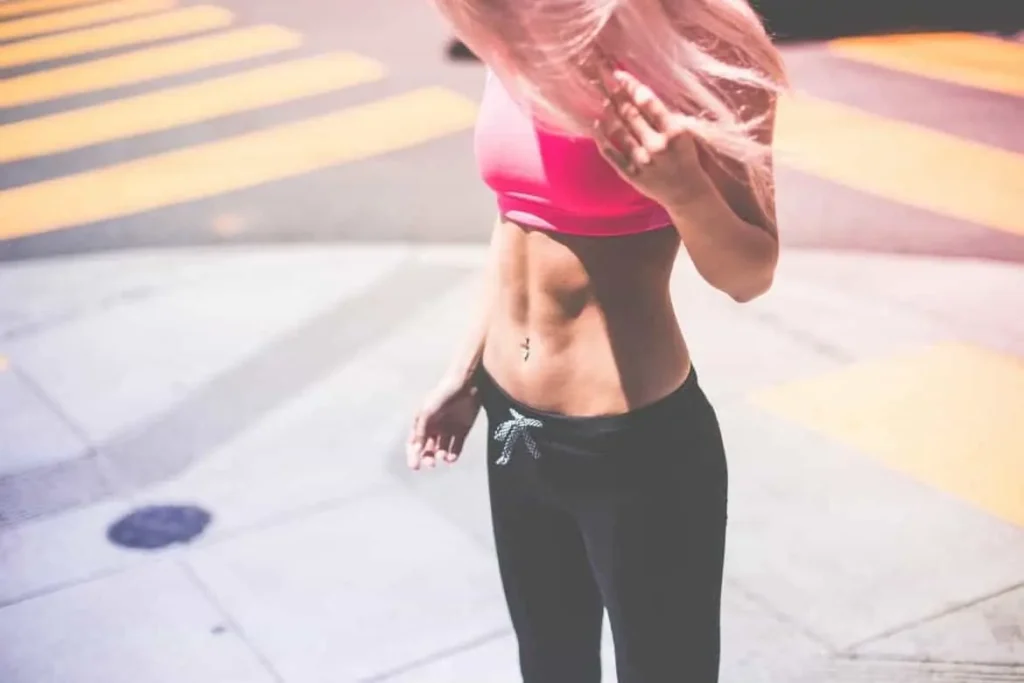 Woman with toned stomach after LA-EMS Body Sculpting Treatment Newcastle upon Tyne